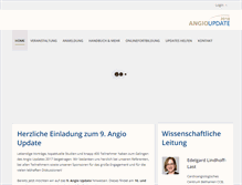 Tablet Screenshot of angio-update.com